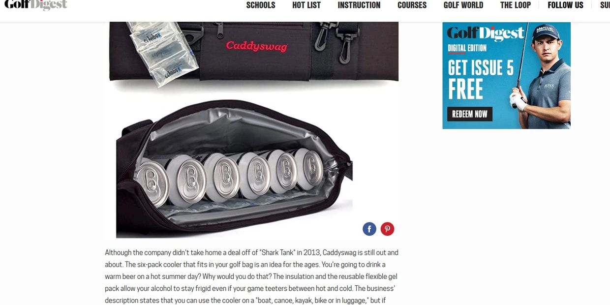 Caddyswag Golf Bag Cooler GolfBagsy